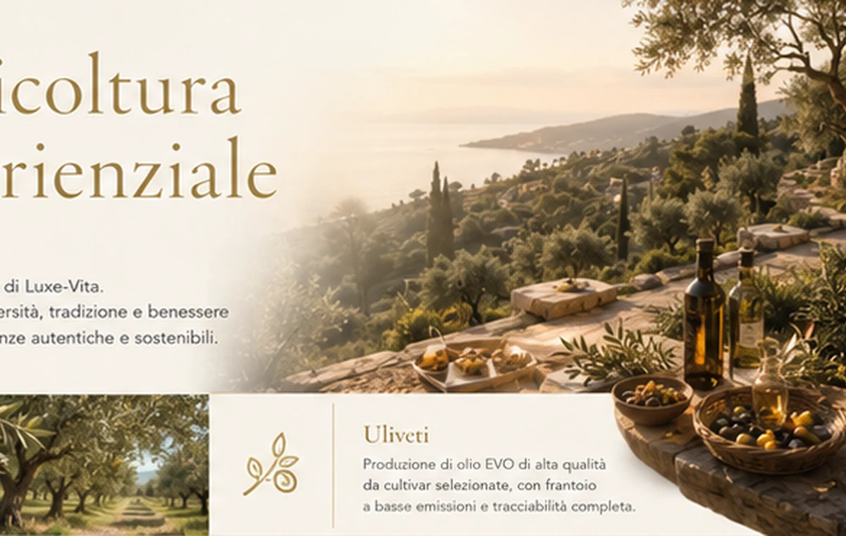 Agricoltura mediterranea e uliveti panoramici