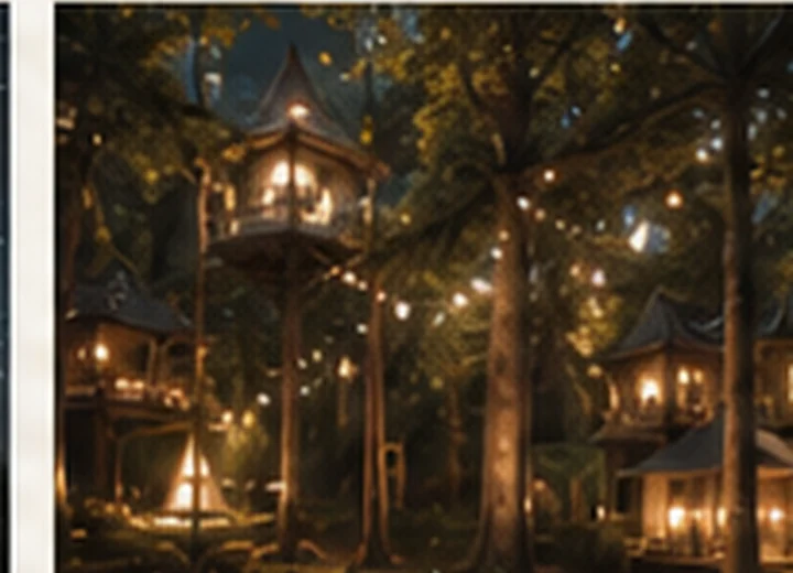 Foresta Magica illuminata